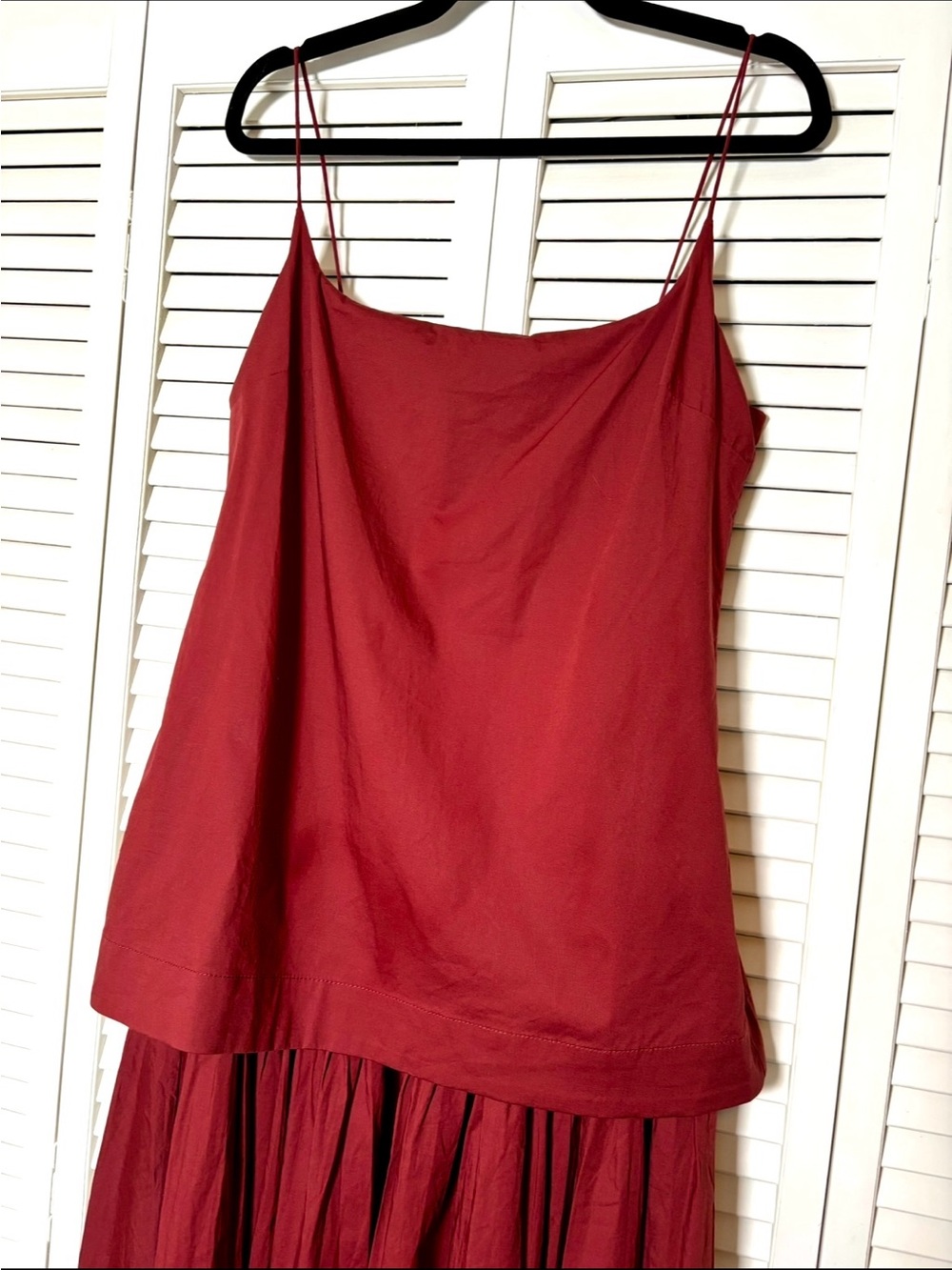NWT o.p.t Few Moda Drop Waist Dress Wine Size Large - Picture 3 of 7